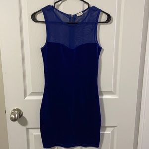 Blue Velour Dress